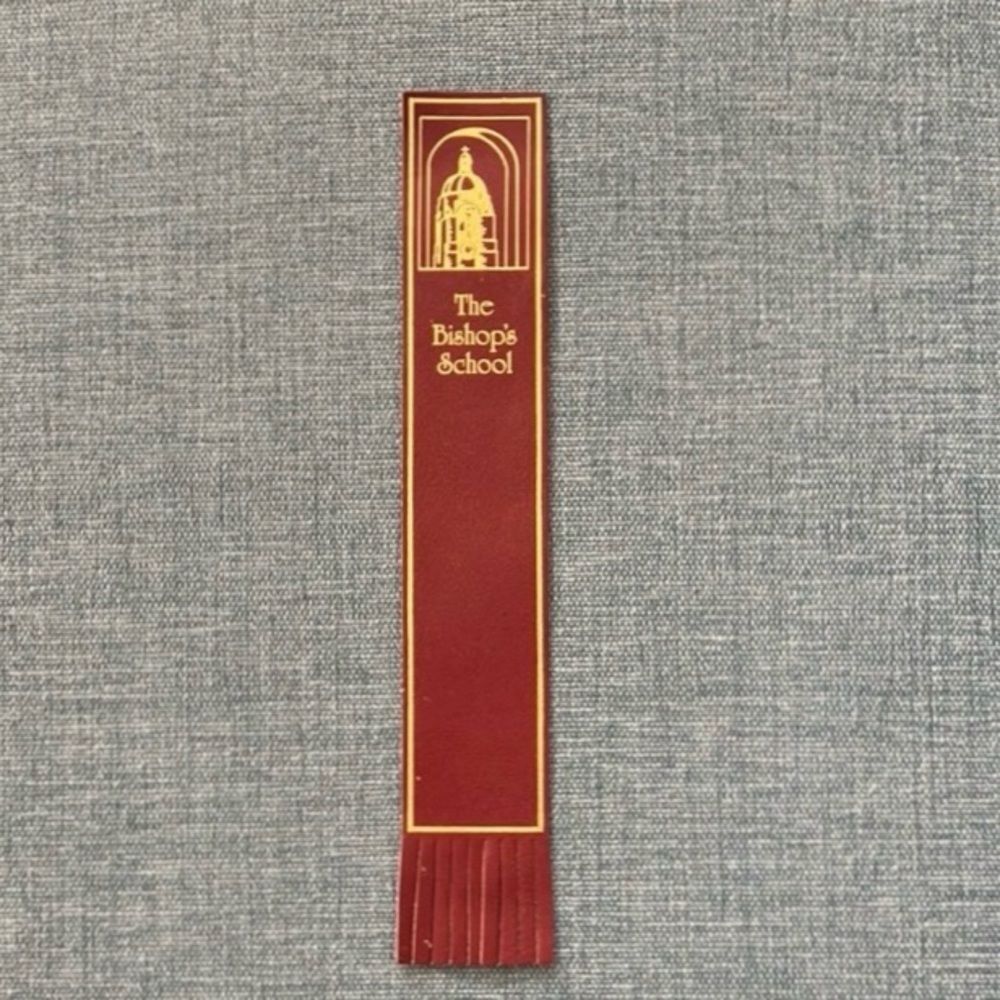 The Bishop's School Leather Bookmark